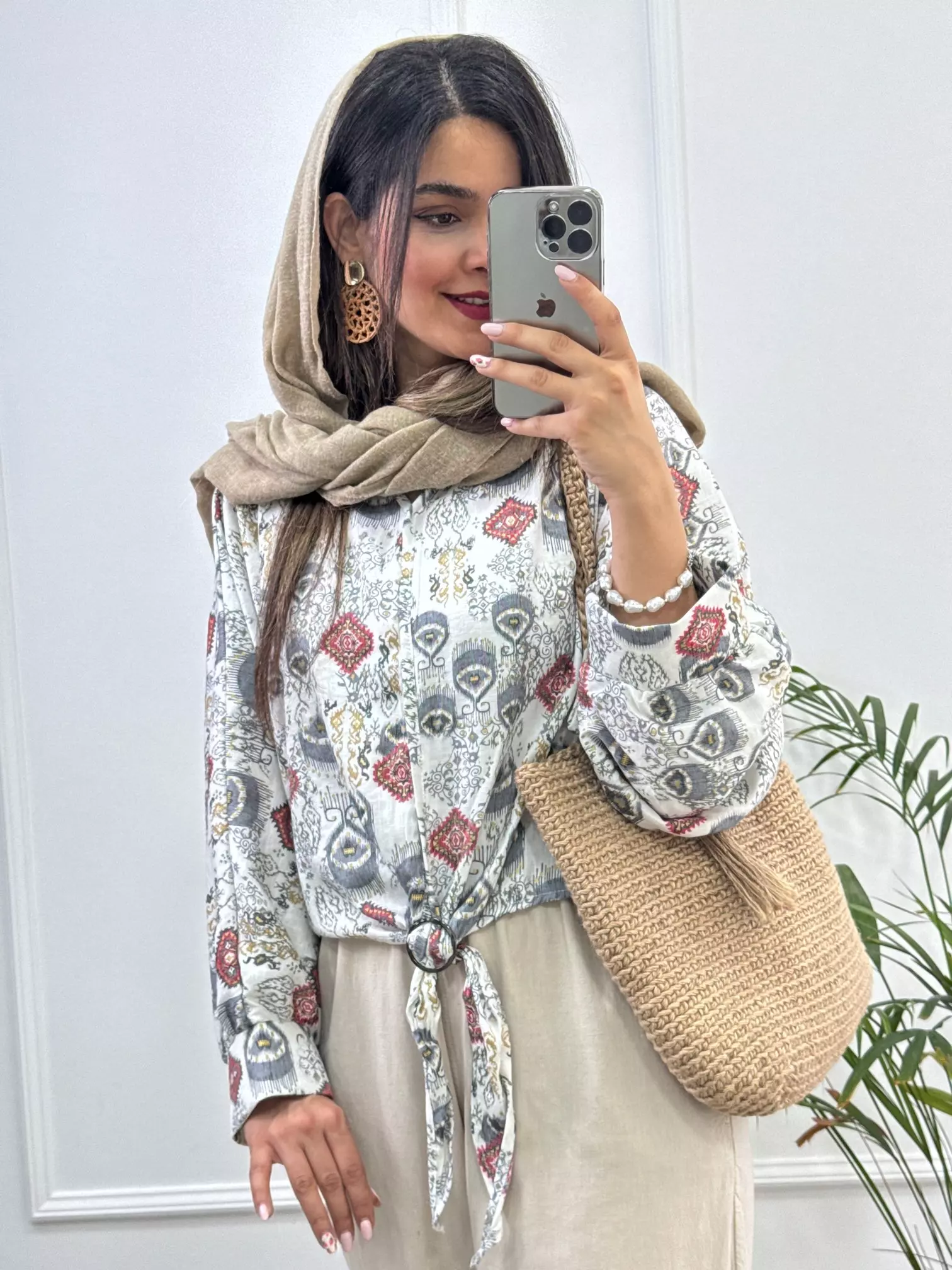 شومیز گره ای باتیک